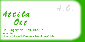 attila ott business card